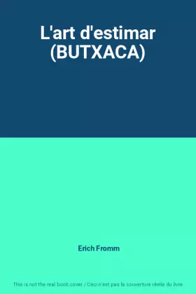 Couverture du produit · L'art d'estimar (BUTXACA)