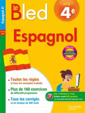 Couverture du produit · Cahier Bled - Espagnol 4E