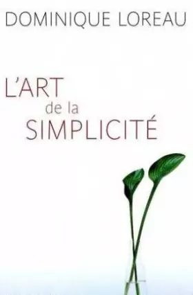 Couverture du produit · L'art de la simplicité