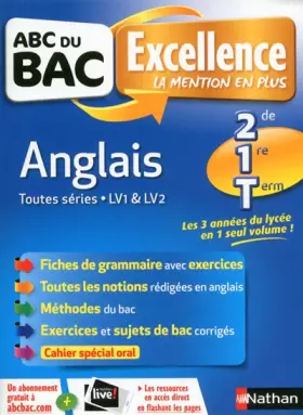 Couverture du produit · ABC du BAC Excellence Anglais 2de/1re/Term