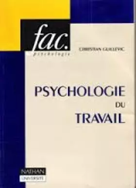 Couverture du produit · Psychologie du travail