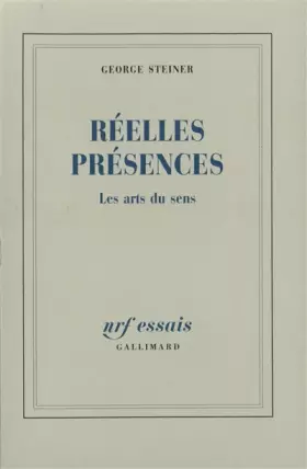 Couverture du produit · Réelles présences: Les arts du sens