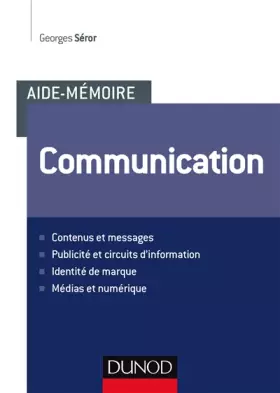 Couverture du produit · Aide-mémoire - Communication