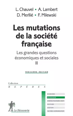 Couverture du produit · Les mutations de la société française: Les grandes questions économiques et sociales II