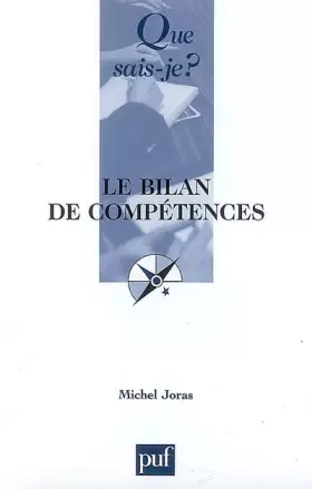 Couverture du produit · Le bilan de compétences