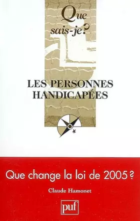 Couverture du produit · Les personnes handicapées