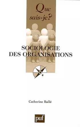 Couverture du produit · Sociologie des organisations