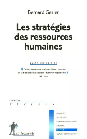Couverture du produit · Les stratégies des ressources humaines