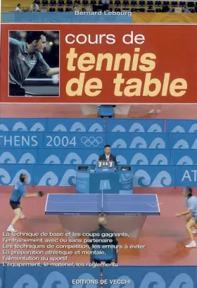 Couverture du produit · Cours de tennis de table