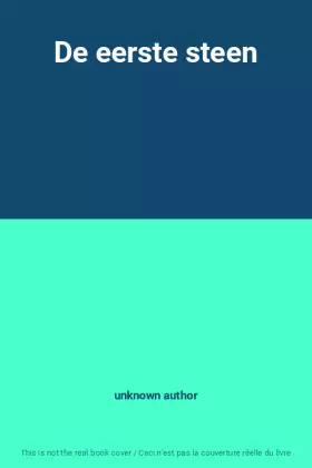 Couverture du produit · De eerste steen