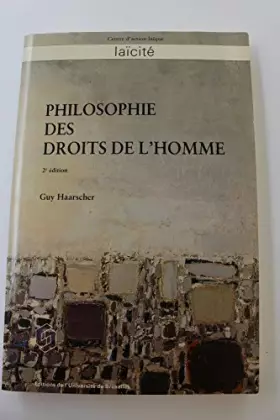 Couverture du produit · Philosophie des droits de l'homme