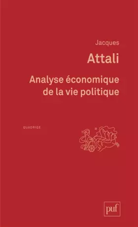 Couverture du produit · Analyse économique de la vie politique