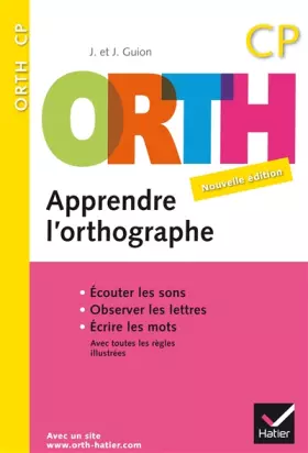 Couverture du produit · Apprendre l'orthographe CP