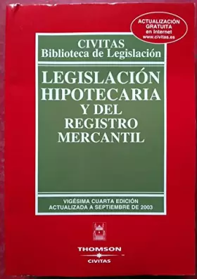 Couverture du produit · (25ªedic) Legislacion Hipotecaria Y Del Registro Mercantil