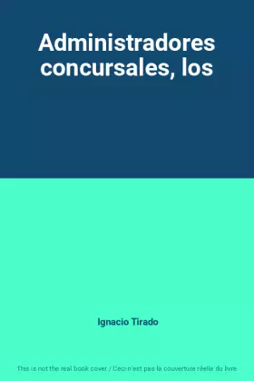Couverture du produit · Administradores concursales, los