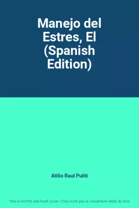 Couverture du produit · Manejo del Estres, El (Spanish Edition)