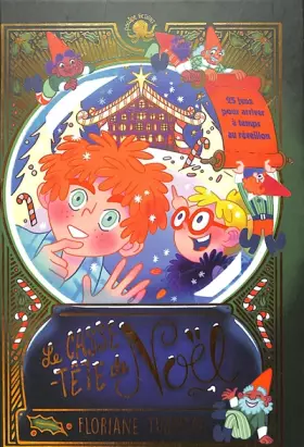 Couverture du produit · Le Casse-tête de Noël – 25 jeux pour arriver à temps au réveillon – Dès 9 ans – Roman interactif lecture jeunesse