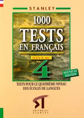 Couverture du produit · 1000 Tests en français Niveau 4