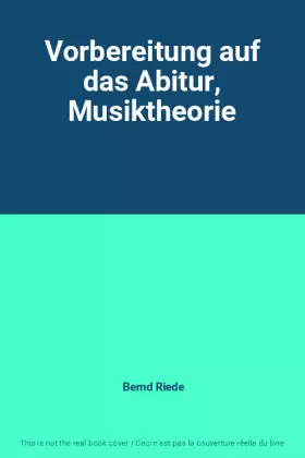 Couverture du produit · Vorbereitung auf das Abitur, Musiktheorie