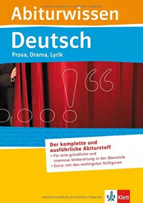 Couverture du produit · Deutsch - Prosa, Drama, Lyrik: für Oberstufe und Abitur
