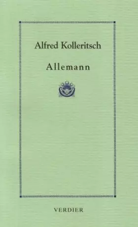 Couverture du produit · Allemann