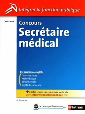 Couverture du produit · Concours Secrétaire médical - Catégorie B
