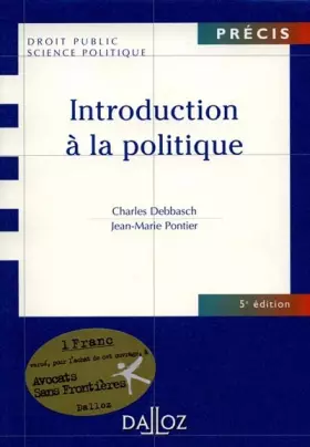 Couverture du produit · Introduction à la politique
