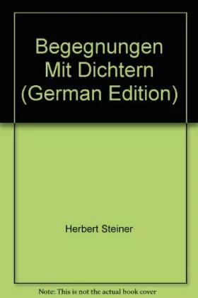 Couverture du produit · Begegnungen mit Dichtern