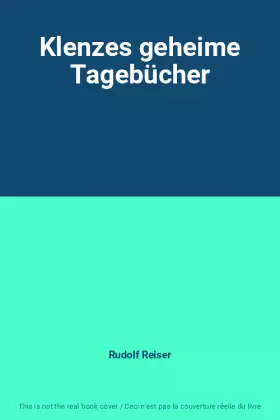 Couverture du produit · Klenzes geheime Tagebücher