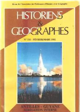 Couverture du produit · Historiens et geographes n° 335/ antilles -guyane