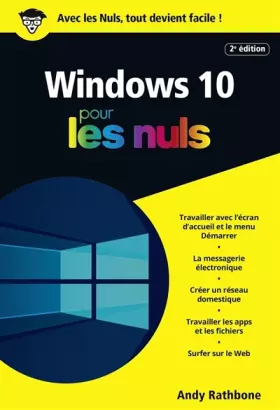 Couverture du produit · Windows 10 pour les Nuls poche, 2e édition