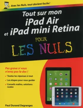 Couverture du produit · Tout sur mon iPad Air et iPad mini Retina Pour les Nuls
