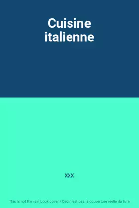 Couverture du produit · Cuisine italienne