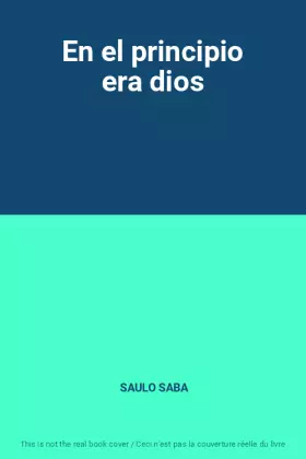 Couverture du produit · En el principio era dios