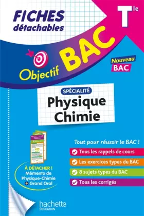 Couverture du produit · Objectif BAC Fiches - Spécialité Physique - Chimie Tle