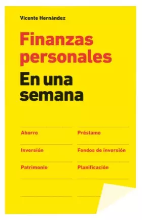 Couverture du produit · Finanzas personales en una semana
