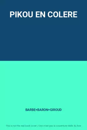 Couverture du produit · PIKOU EN COLERE