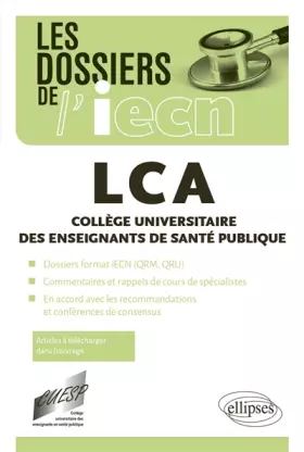 Couverture du produit · LCA - Collège Universitaire des Enseignants de Santé Publique