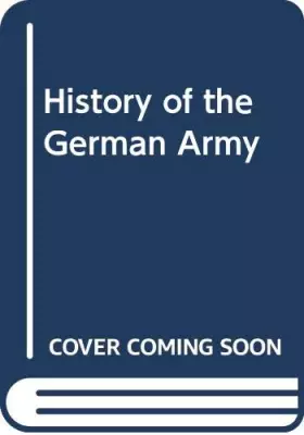 Couverture du produit · History of the German Army