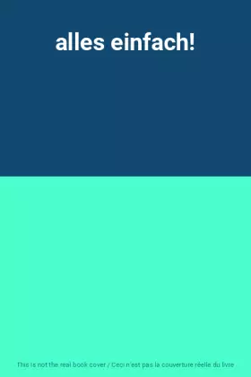 Couverture du produit · alles einfach!