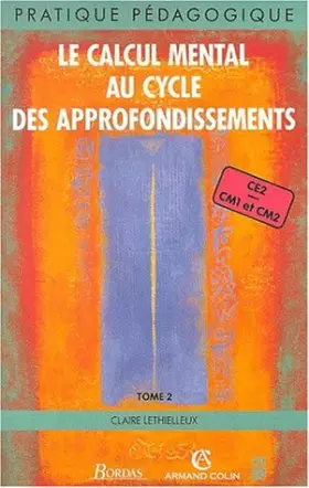 Couverture du produit · LE CALCUL MENTAL CYCLE 3    (Ancienne Edition)