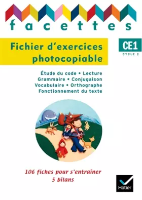 Couverture du produit · Facettes Français CE1 éd. 2008 - Fichier d'exercices photocopiables