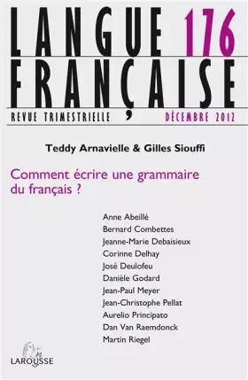 Couverture du produit · Langue française n° 176 (4/2012)