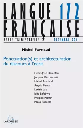 Couverture du produit · Langue française n° 172 (4/2011)