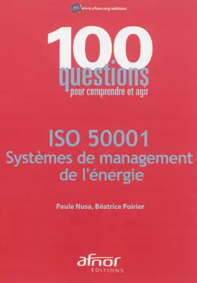 Couverture du produit · ISO 50001: Systèmes de management de l'énergie.