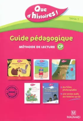 Couverture du produit · Que d'histoires CP série 1 : Guide pédagogique, méthode de lecture (1CD audio)