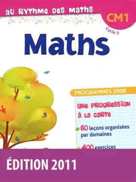 Couverture du produit · Au rythme des maths CM1 • Manuel de l'élève