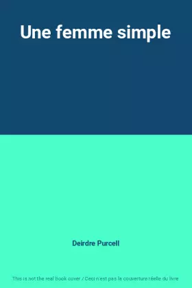 Couverture du produit · Une femme simple