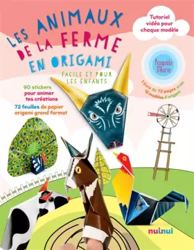 Couverture du produit · Les animaux de la ferme en origami facile et pour les enfants