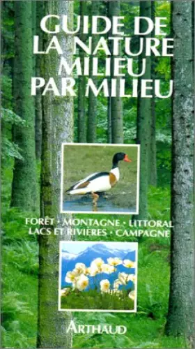 Couverture du produit · Guide de la nature milieu par milieu